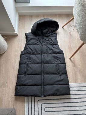 Zara Hooded Puffer Vest | Size XL